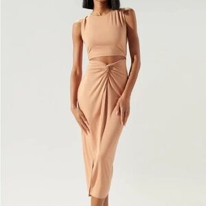 Sugarlips Raya Cut Out Front Jersey Dress size small